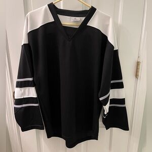 Black and White Hockey Jersey